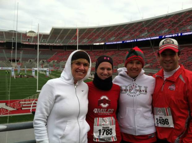 Peggy, Deedra, Teresa, Joey ; LF Cbus Run Club Crew